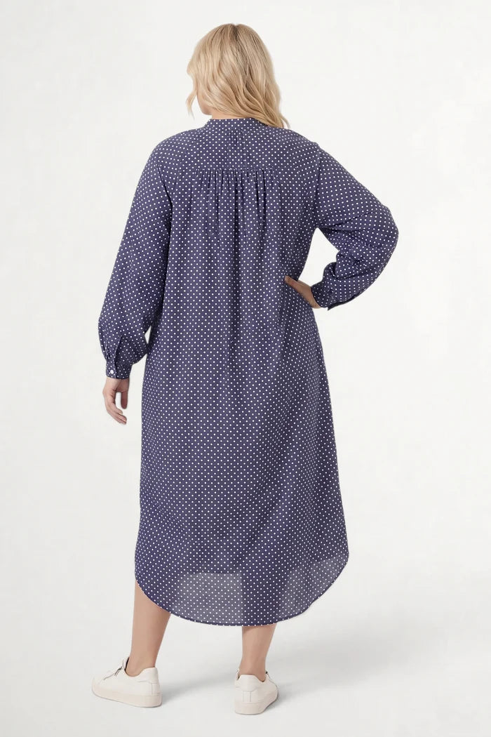 Sweet Nothings Dress | Navy Dot