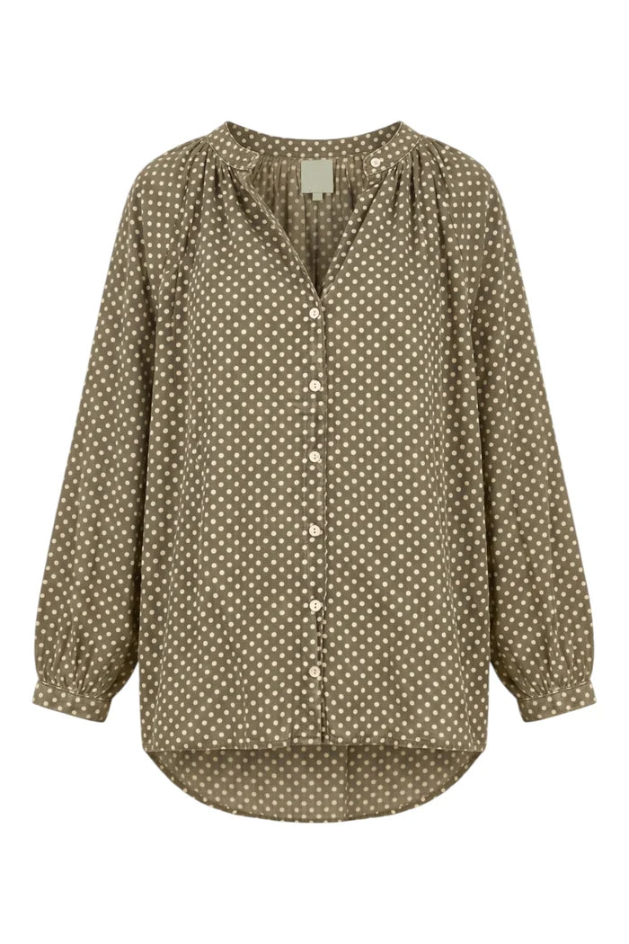 Sweet Nothings Shirt | Olive Dot