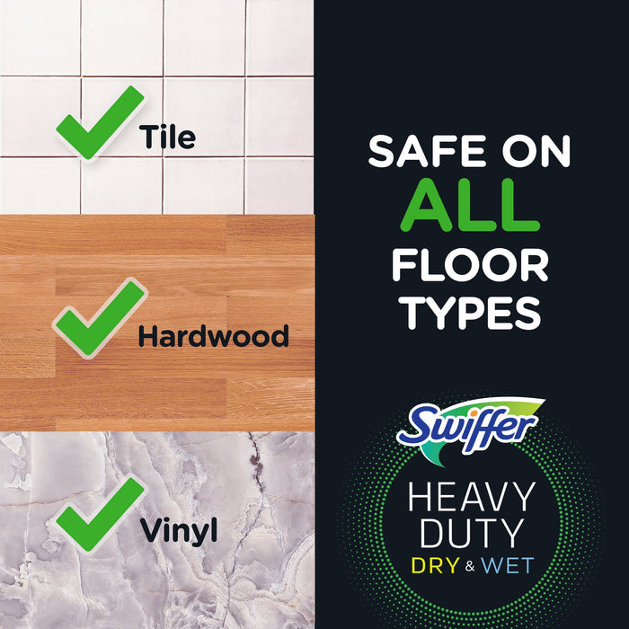 Swiffer Sweeper Pet Heavy Duty Dry Cloth Refills, Febreze Freshness, 32  Ct White Pads