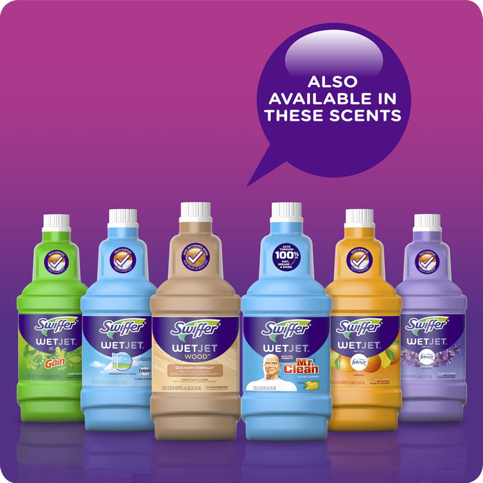 Swiffer WetJet Liquid Floor Cleaner, Lavender Vanilla & Comfort, 1.25 Liter (2 Pack)