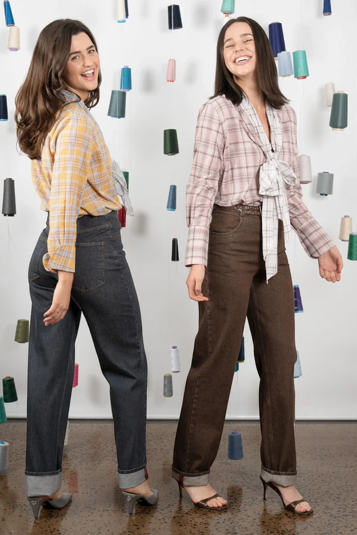 Swiftly Blouse | Yellow/Blue