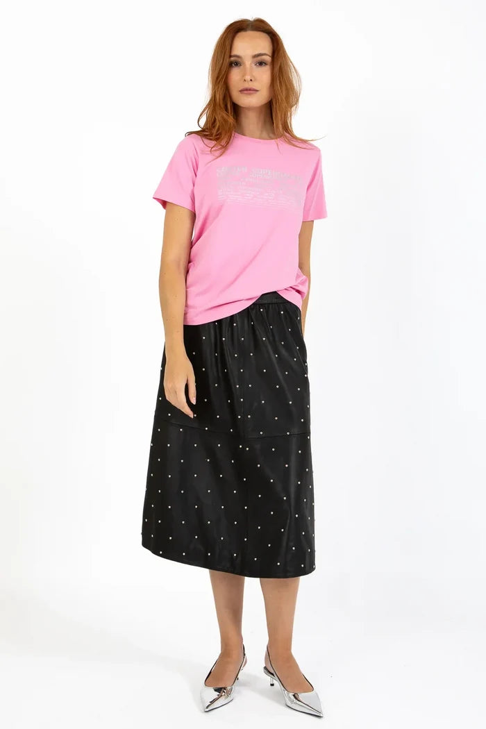 T-Shirt with logo | Bubble Gum Pink