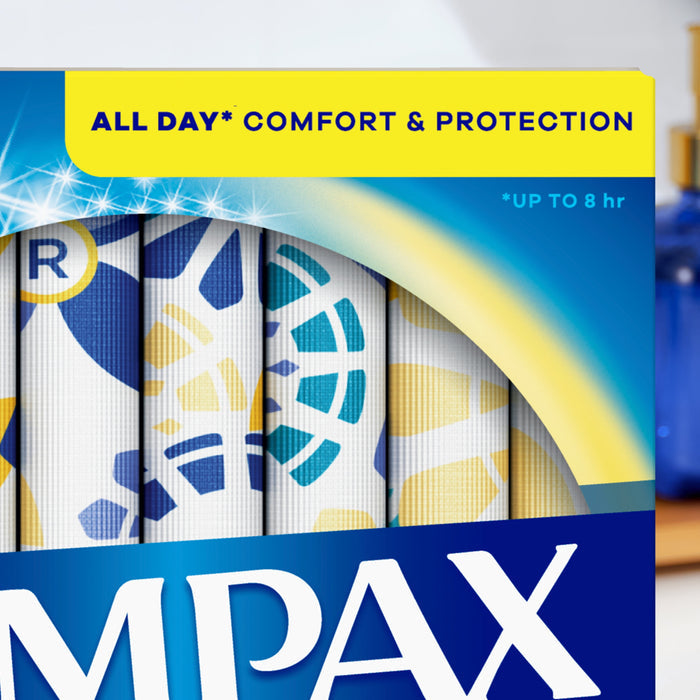 Tampax Pearl Tampons with LeakGuard Braid, Regular Absorbency, 18 Count