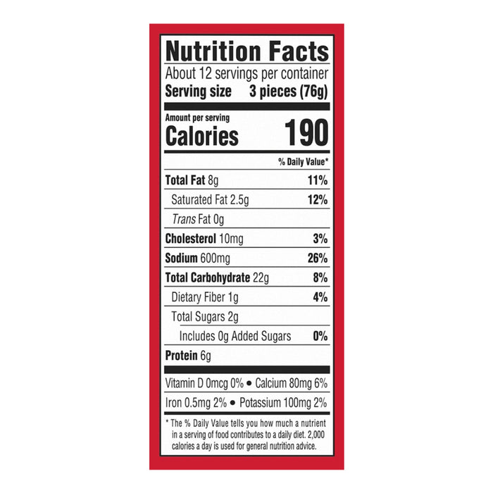 TGI Fridays Frozen Snacks & Appetizers Cheddar Cheese Stuffed Jalapeno Poppers Value Size, 32 oz Box Full Size