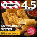 TGI Fridays Mozzarella Sticks Frozen Snacks & Appetizers with Marinara Sauce, 17.4 oz Box Regular