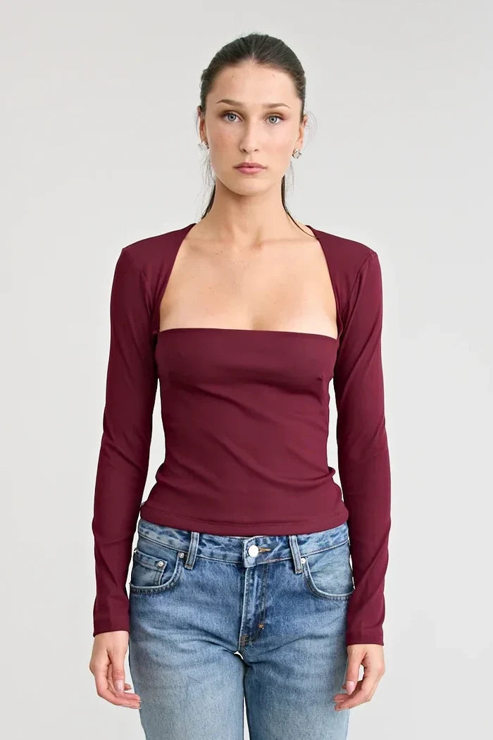 The Eddie Top | Burgundy