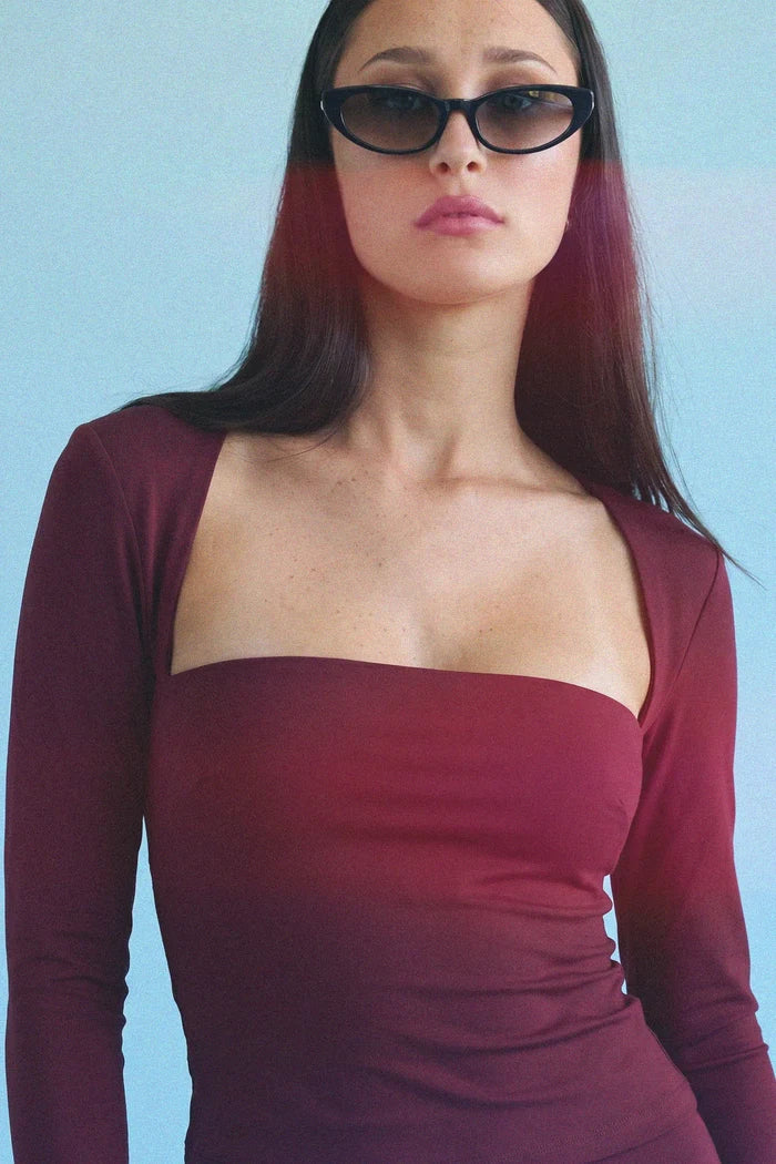 The Eddie Top | Burgundy