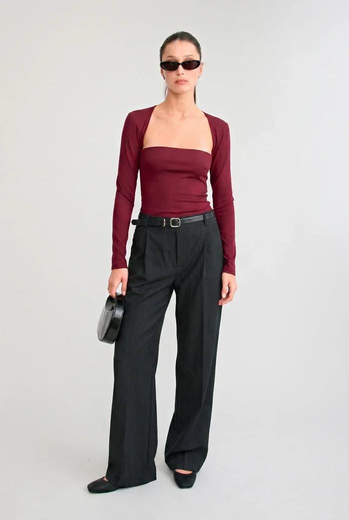The Eddie Top | Burgundy