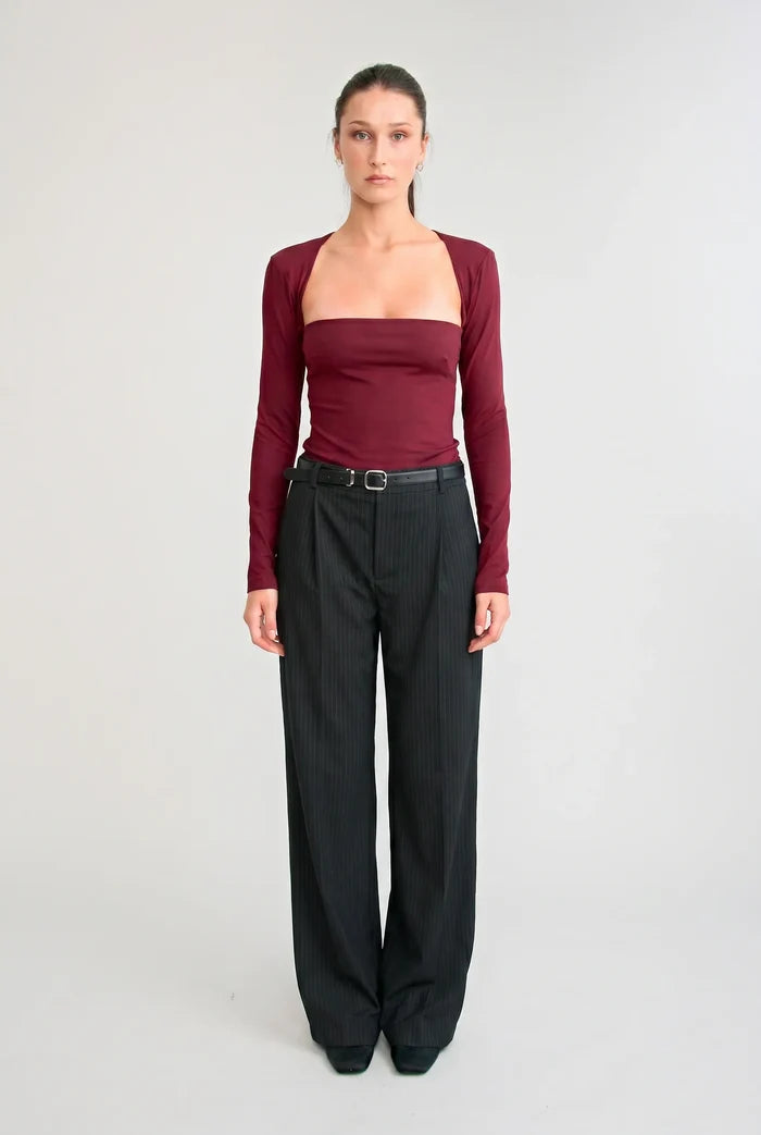 The Eddie Top | Burgundy