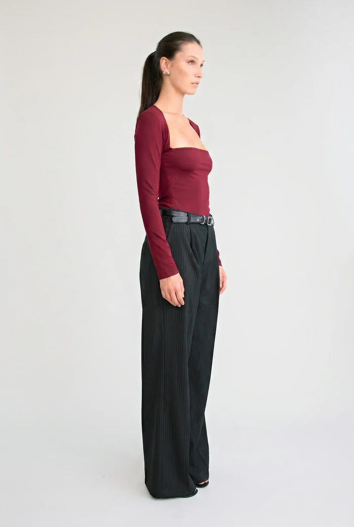 The Eddie Top | Burgundy