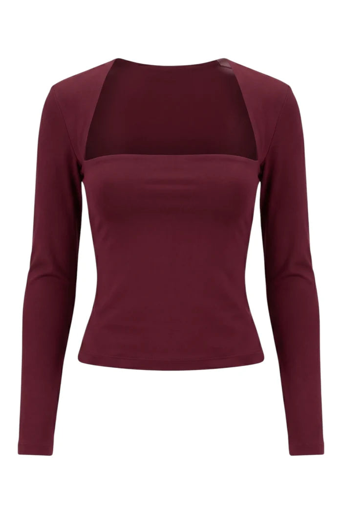 The Eddie Top | Burgundy