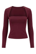 The Eddie Top | Burgundy