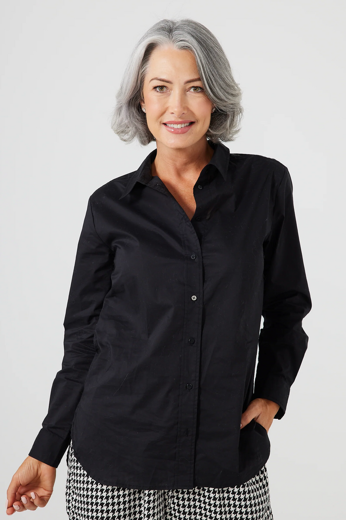 The Lieutenant Shirt in Black