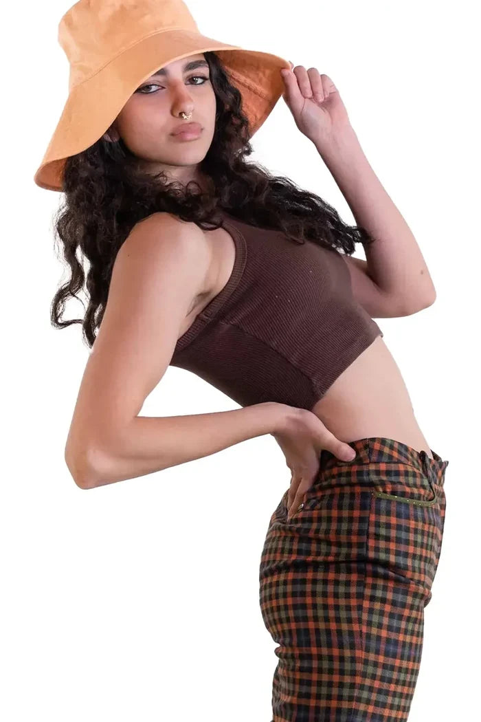 The Sandbar Hat | Peach Linen