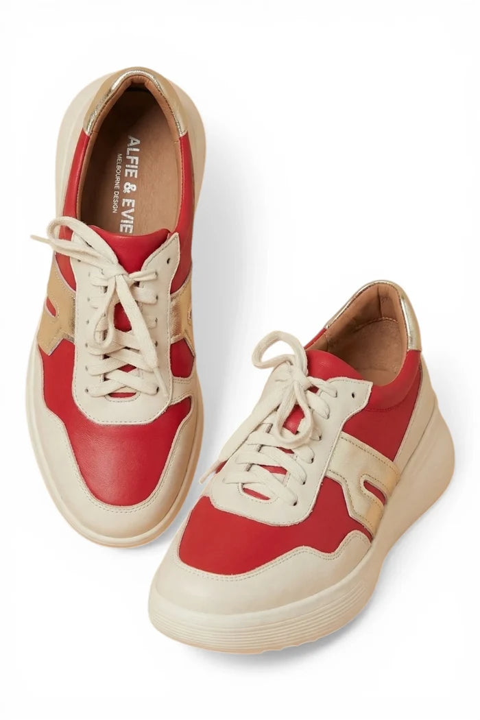 Thomas Sneaker | Cream Rosso