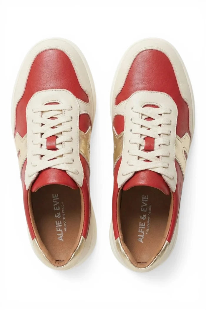 Thomas Sneaker | Cream Rosso
