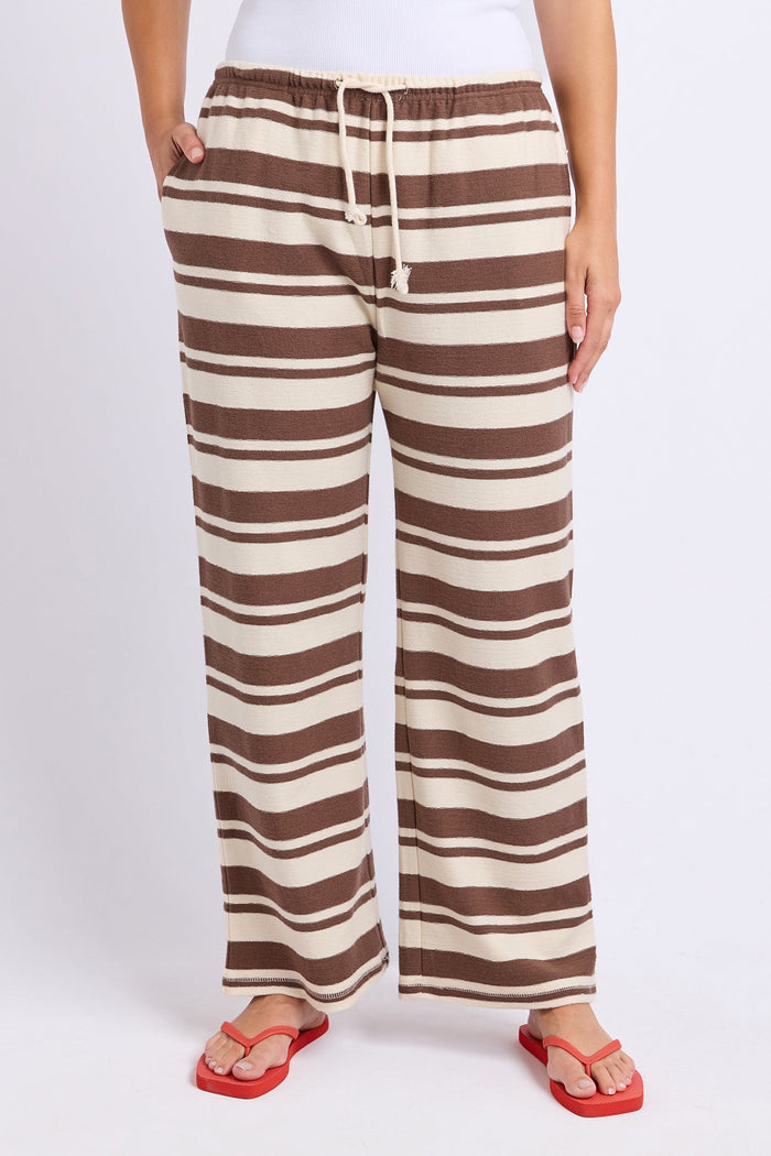 Tides Pant | Chocolate Stripe