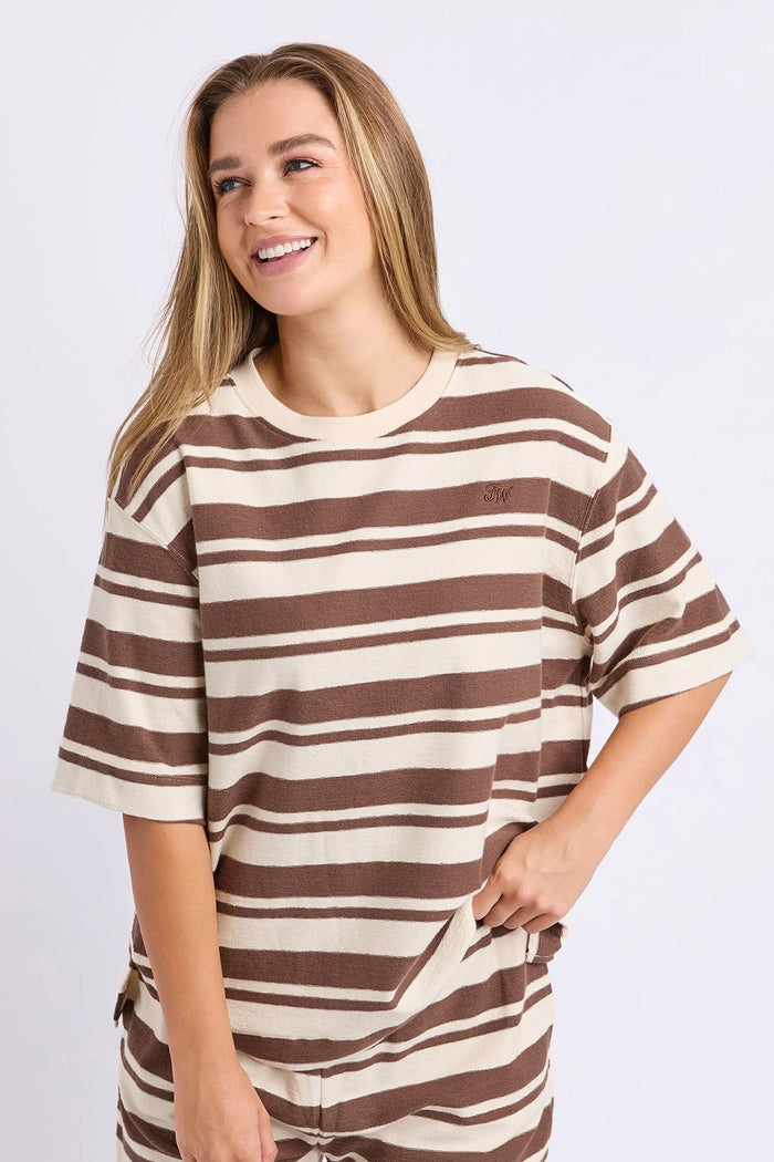 Tides Top | Chocolate Stripe