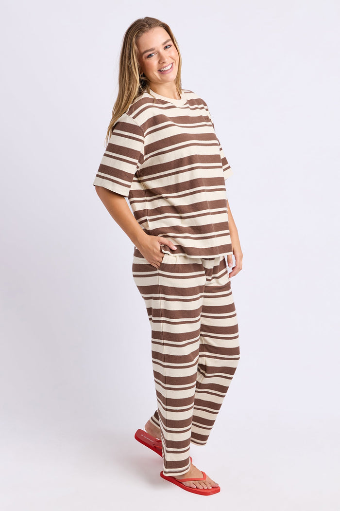 Tides Top | Chocolate Stripe
