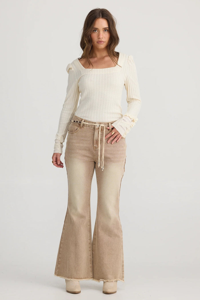 Tonto Jean | Tan Wash Denim