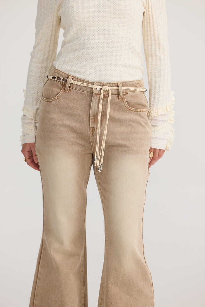Tonto Jean | Tan Wash Denim
