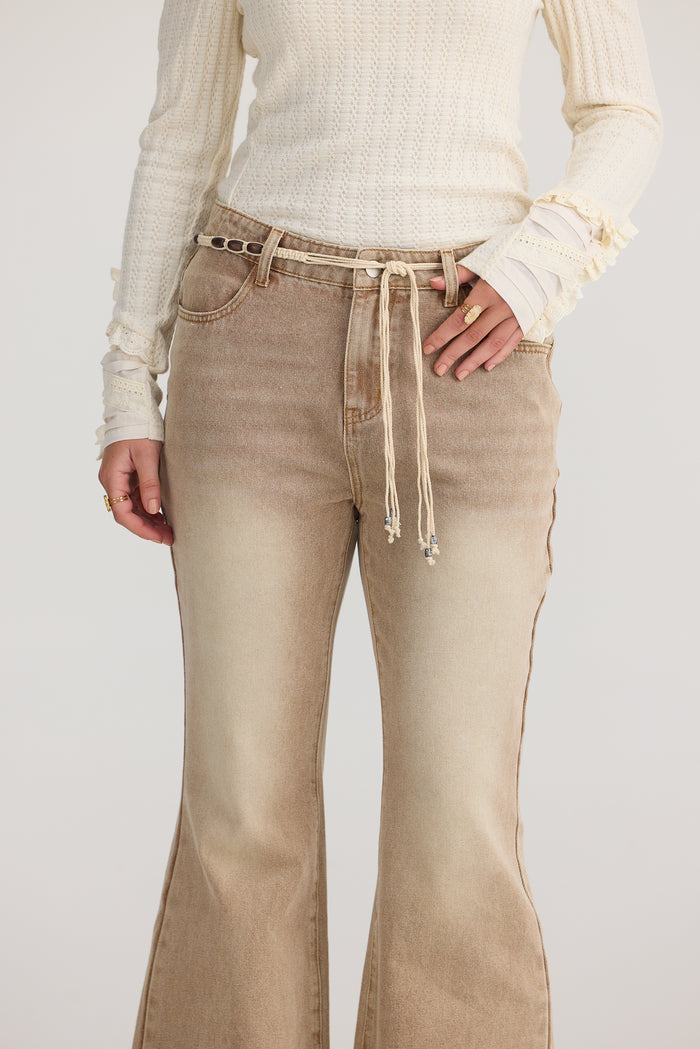 Tonto Jean | Tan Wash Denim