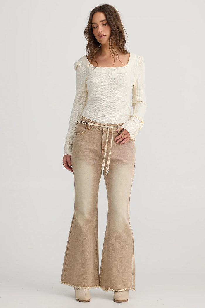 Tonto Jean | Tan Wash Denim