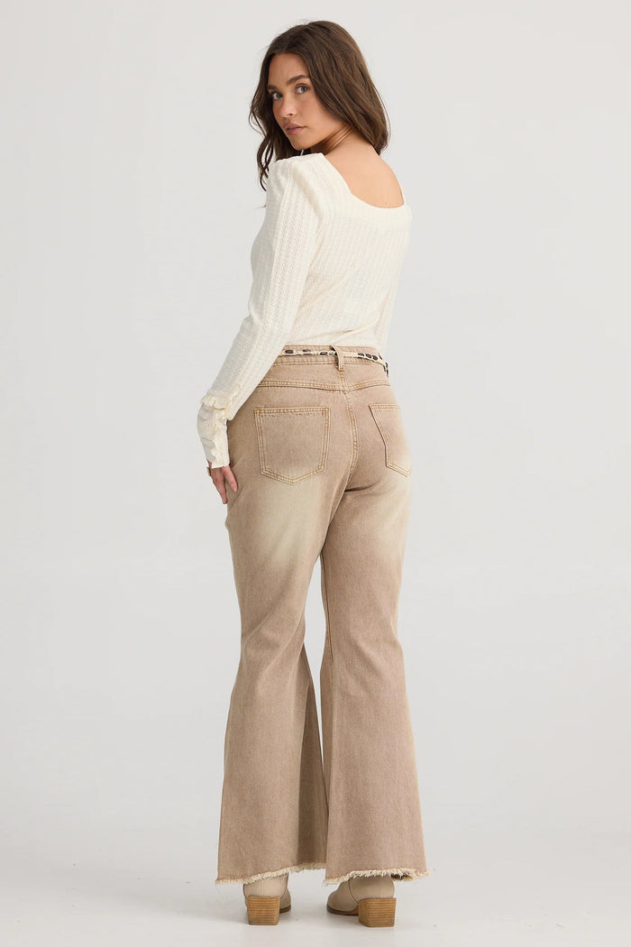 Tonto Jean | Tan Wash Denim