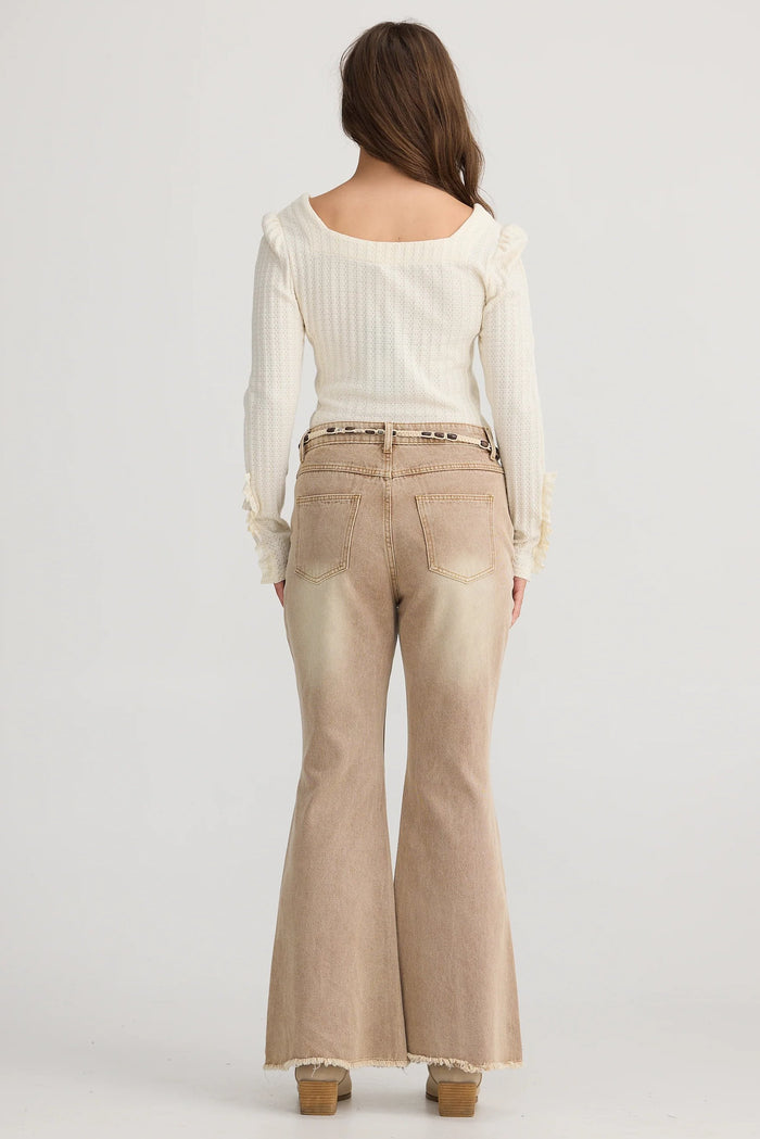 Tonto Jean | Tan Wash Denim