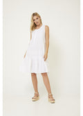 Trapeze Dress in White
