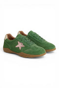Truce Sneaker | Green Suede Pink Multi