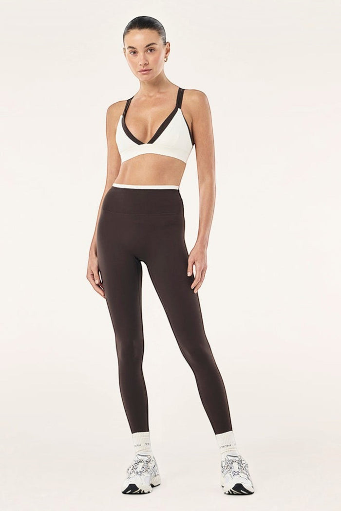 Vita Full Length Legging | Coffee & Whisper White