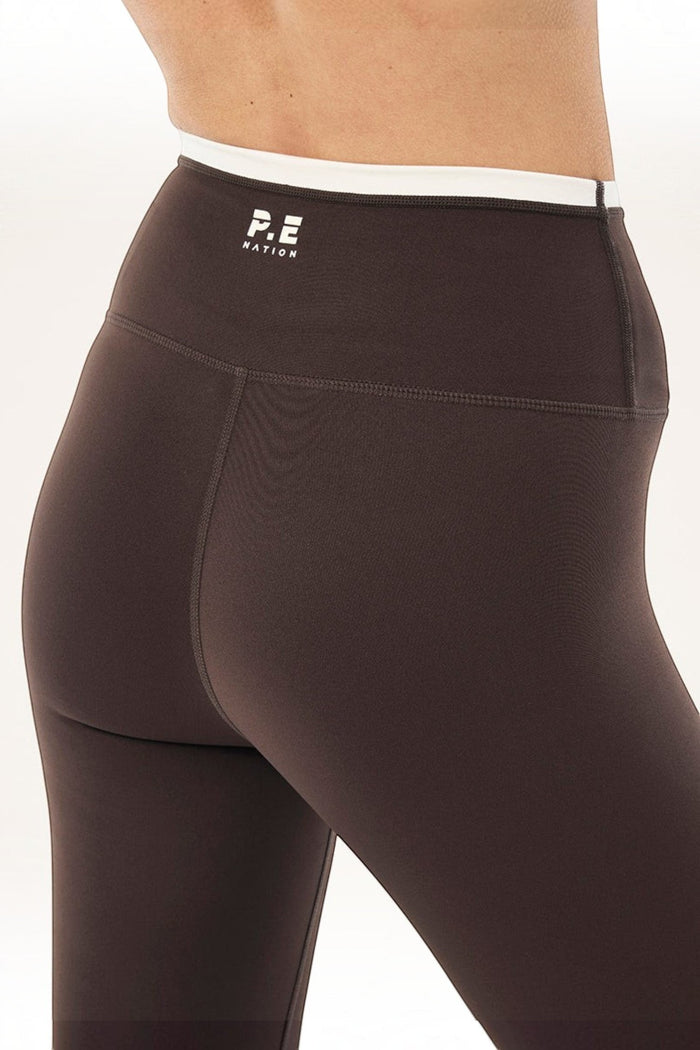 Vita Full Length Legging | Coffee & Whisper White