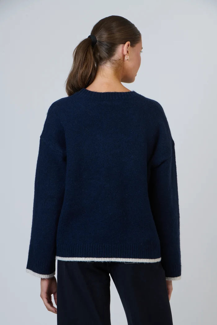 W18 Heart Sweater | Bleu Mix