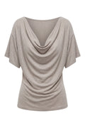 Waterfall Cowl-Neck Top | Chateau Grey