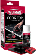 Weiman Complete Glass & Ceramic Cook Top Cleaning Kit - Includes Cream, Scrubbing Pad and Scraper