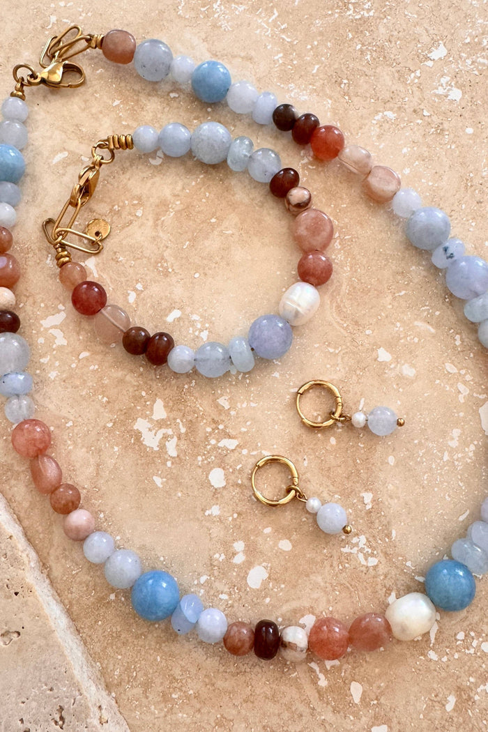 Whisper Pearl & Stone Bracelet