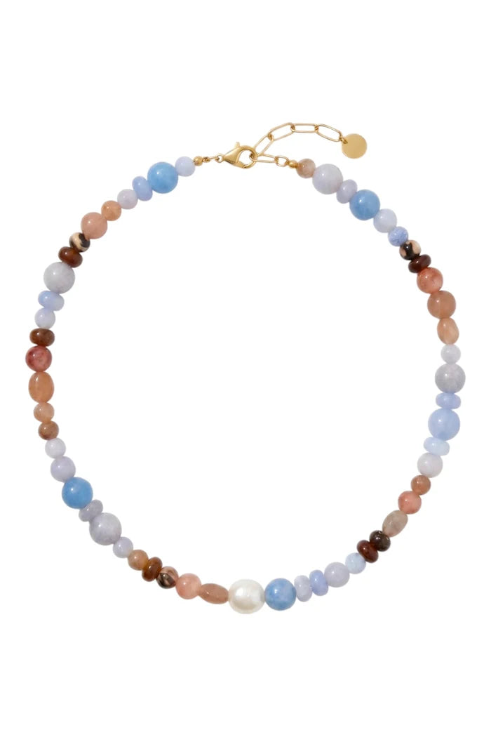 Whisper Pearl & Stone Necklace