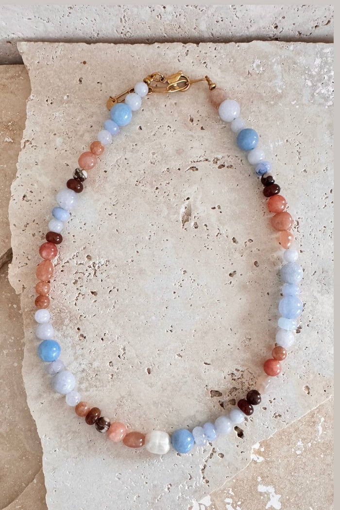 Whisper Pearl & Stone Necklace