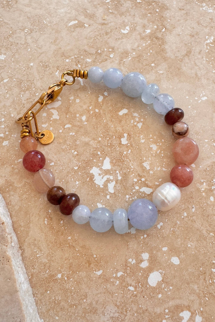 Whisper Pearl & Stone Necklace