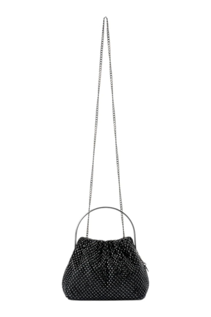Whitney Crystal Top Handle | Black