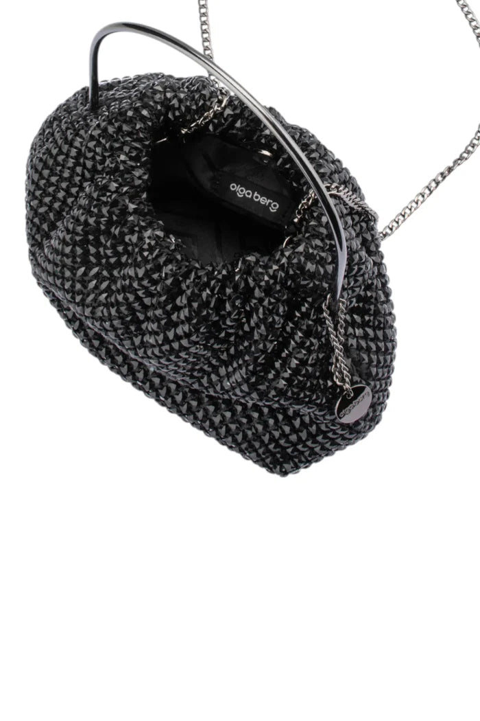 Whitney Crystal Top Handle | Black