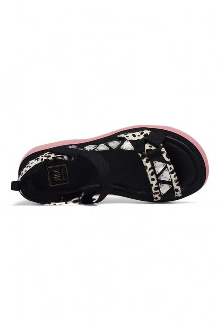 Xylo Sandal | Snow Leopard Black Mix Pony Hair