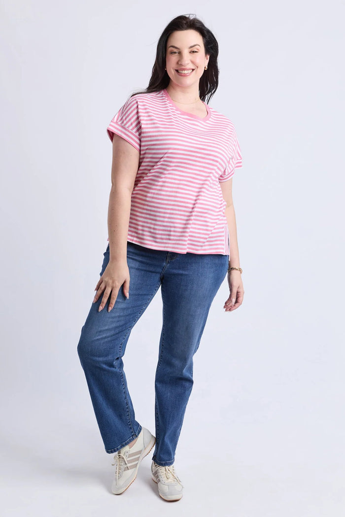 Yara Stripe S/S Tee | Cross