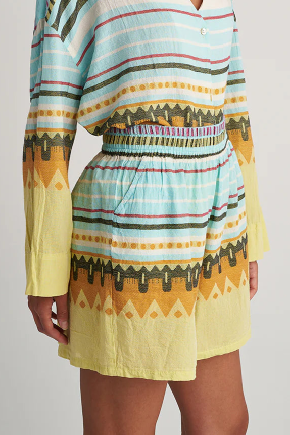 Zakar Shorts | Serifos Aqua/Lemon