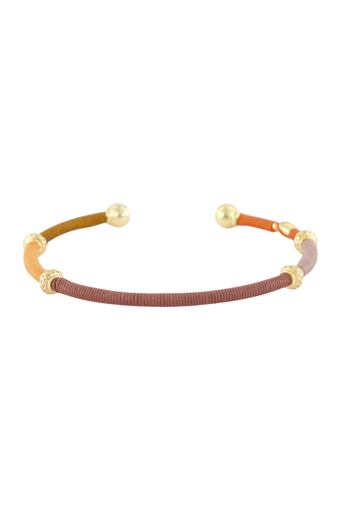 Zanzifull Thread Bracelet | Brown/Rust