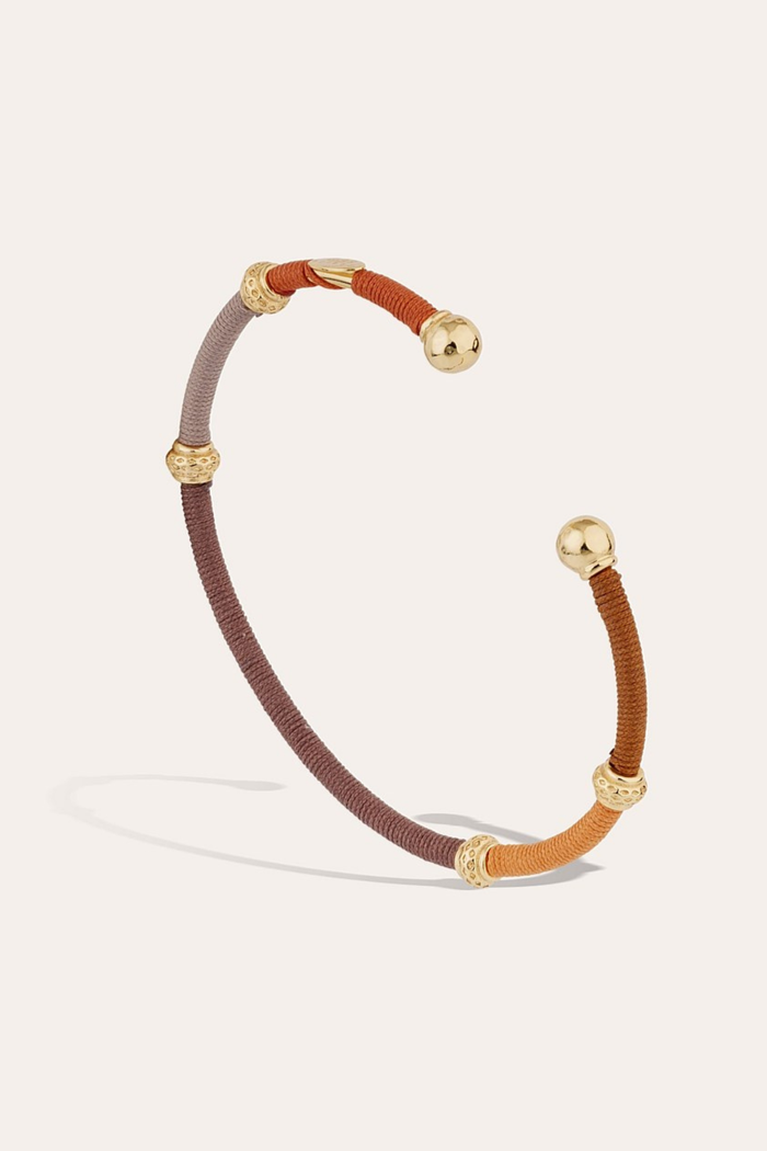 Zanzifull Thread Bracelet | Brown/Rust