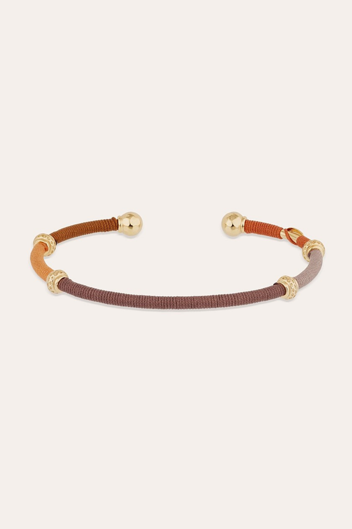 Zanzifull Thread Bracelet | Brown/Rust