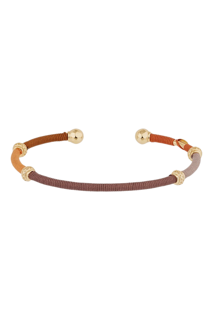 Zanzifull Thread Bracelet | Brown/Rust
