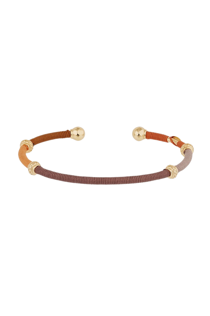 Zanzifull Thread Bracelet | Brown/Rust